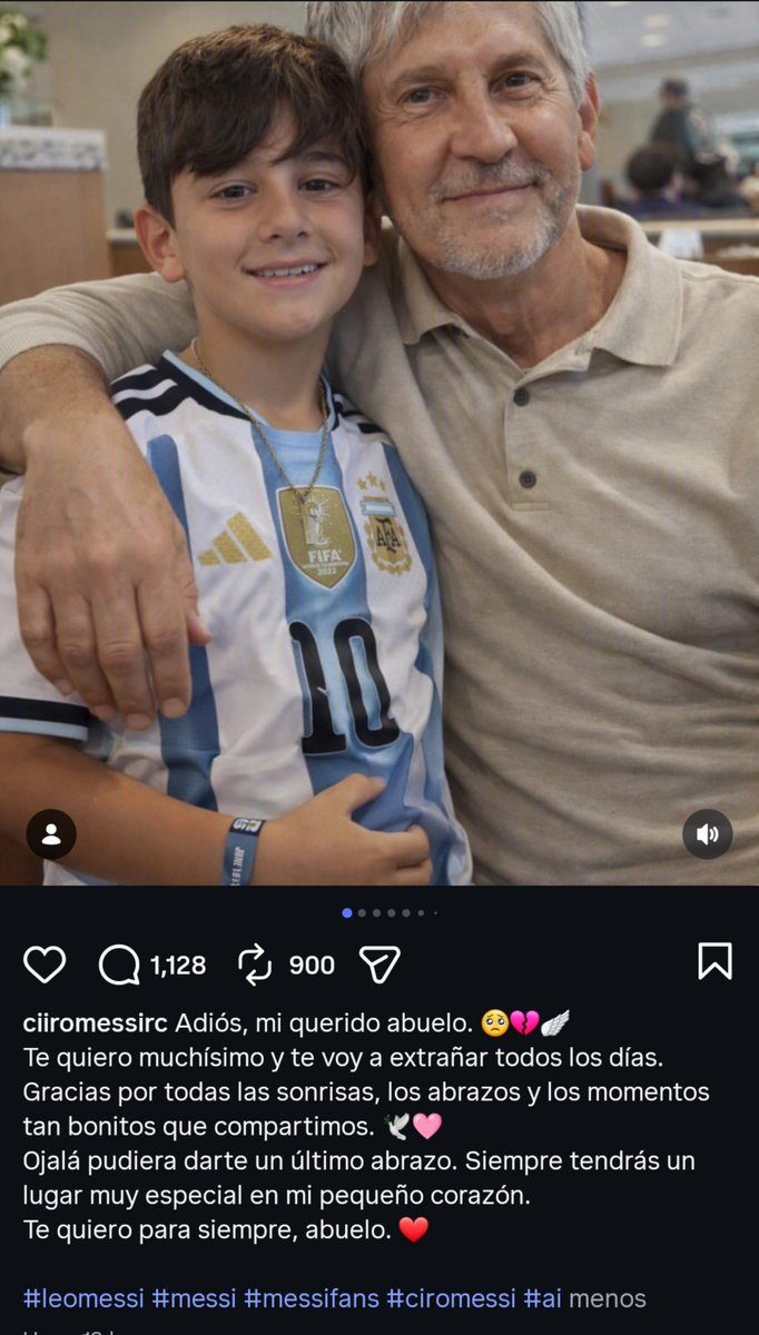 Leproso__2013's tweet photo. No sé qué da más miedo: los 197 mil pelotudos que siguen una cuenta trucha del hijo de Messi, o que el pibe te aclare en la bio "soy fan, no soy Ciro" y a los dos segundos le escriba a Jorge Messi en primera persona como si fuera el nieto https://t.co/g8DN8GpM8d