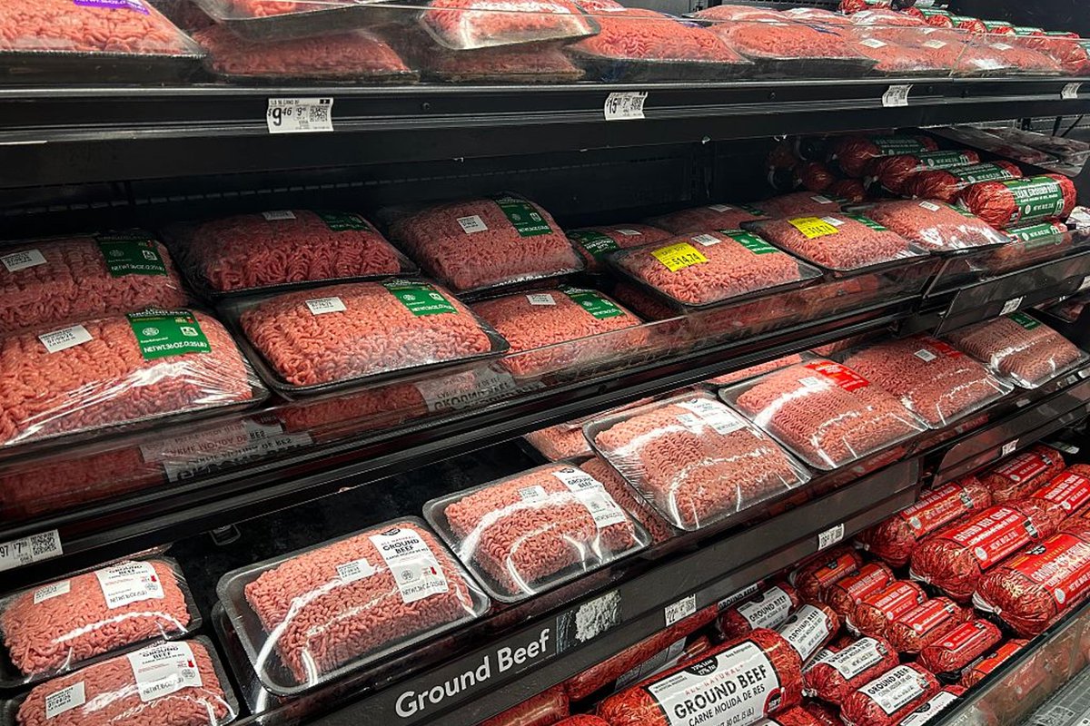 SamaHoole's tweet photo. Ground beef in an American supermarket is now legally allowed to be part mushroom, and you will not find that on the front of the pack.

The blend is roughly seventy beef, thirty fungus. Some versions run pea protein instead, or alongside. The mushroom is chopped fine, hydrated, and mixed through the trim until the texture and the colour match, and it matches well, because that is the entire engineering problem and it was solved years ago. It goes in the same tray. It sits in the same case. It carries a leaf and a word like blended, and blended is doing a great deal of work.

Ground beef passed six dollars a pound in June for the first time on record. Beef and veal are forecast up 10.7 percent this year. The US cattle herd is at its lowest level in over seventy years and nobody expects relief before 2028. Ground beef is close to 48 percent of all the beef Americans eat.

So the chains had two options. Charge what the beef costs and watch the shopper reach for chicken. Or cut it with something that costs a fraction of it, hold the shelf price, and keep the item in the basket.

They went into the grinder because the grinder is the one place the eye cannot audit. A ribeye declares itself. Grain, marbling, fat cap, all of it visible, and nobody has ever tried to put a mushroom in one because you would find it in a second. Grind the same animal and the evidence disappears. Every food fraud in the record has gone the same route: the sausage, the pie, the patty, the ready meal. Horse turned up in mince and lasagne in 2013 and never once in a joint.

The cruelty of the timing is that American ground beef should be the best it has been in fifty years. Cattle are being fed to record weights, an average of 1,475 pounds live in March, because heavier animals are the only way to hold production up with fewer head. Heavier cattle carry more fat. More fat means richer trim going into the grinder.

The product was improving at the exact moment they started diluting it.

And swap out that thirty percent and look at what leaves. Thirty percent less B12, less heme iron, less zinc, less complete protein, replaced by water bound into fungal fibre. You are buying the same weight and taking home less food.

The blend was designed when beef was cheap and it was sold then as a choice for the planet. It is landing now because beef is dear, and not one word on the front of the pack has changed. The justification moved with the price, which tells you what the justification was.

Ground beef was the last part of the animal a family could still afford whole.

That is exactly why it went first.