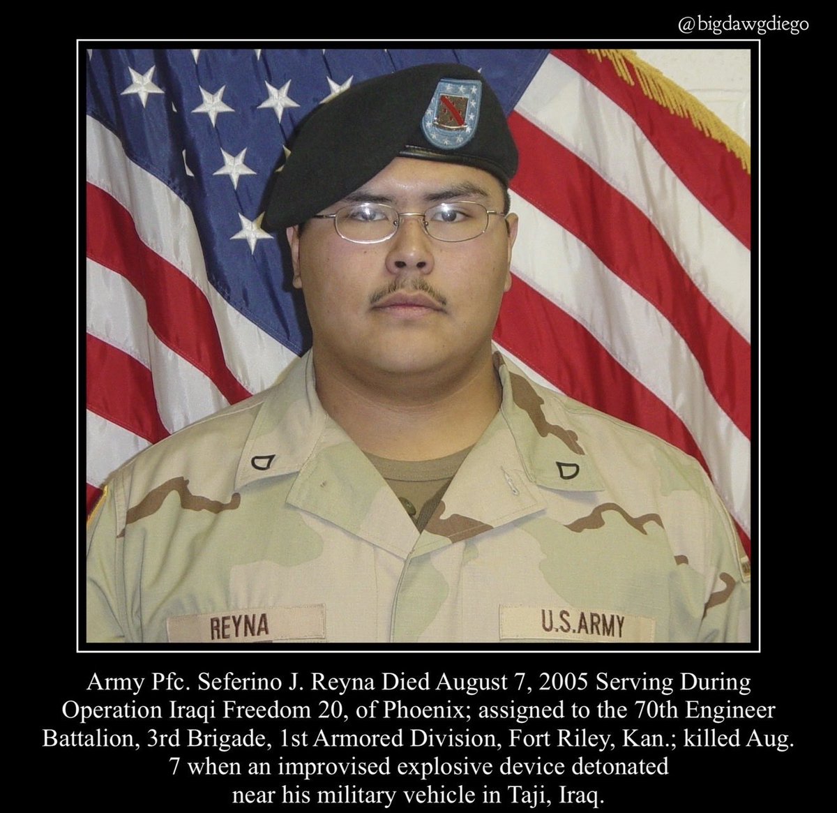 bigdawgjdub's tweet photo. "They say no man is truly Dead until he is
Forgotten, so Today I say your name so you are not."
#nooneleftbehind #rememberthefallen #warrior #usarmy #army #70thengineerbattalion #3rdbrigade #1starmoreddivision https://t.co/MkTHT1snBq