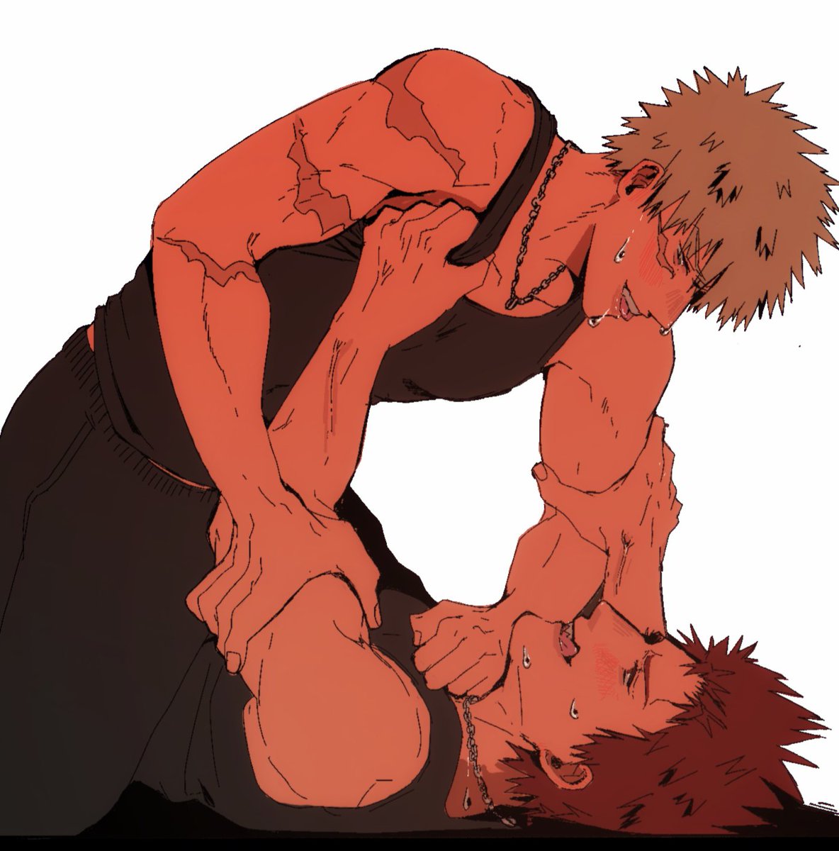 AhhhhhhhJpeg's tweet photo. #Kiribaku in pose 15! I haven't watched MHA in like 8years and just pretend that these two get married or something https://t.co/fYA1YA6Jng