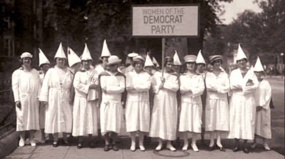ProfNathanHale's tweet photo. @DemocratScoop @RonDeSantis PBS:  KKK
https://t.co/2Z0Bocp5oo

"Dressed in robes and sheets, intended to prevent identification by the occupying fed troops (and supposedly designed to frighten blacks), the Klan quickly became a terrorist organization in service of the Democratic Party and white supremacy." https://t.co/o0pLQ4dL0W