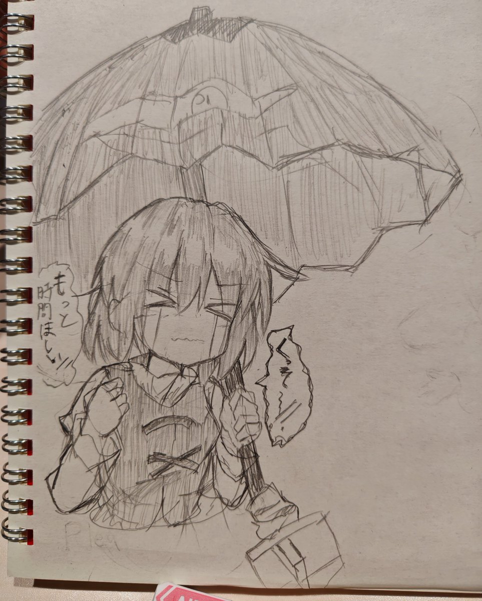 eboshitoribousi's tweet photo. 家に戻れない状況なんでノート持ち出して描いてました😌 https://t.co/lltyugnOMJ