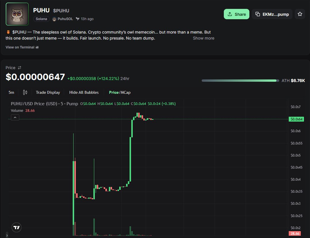 boyofmorra's tweet photo. Low mcap memecoin, high hype potential $PUHU @PuhuSOL  Next100x https://t.co/k7kivihV4c