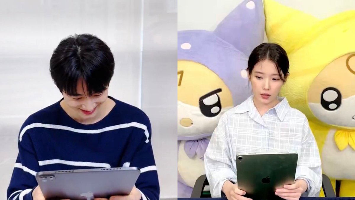 wooseoksyndrome's tweet photo. So you’re telling me we got a WanSeong live this weekend??? Look at these twinsies with their iPads 😭💙❤️ https://t.co/O7l6evACJB