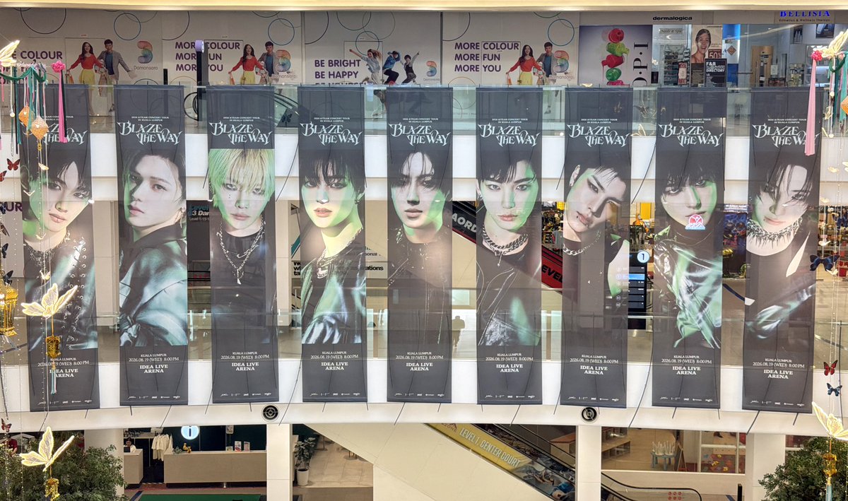 inommaki's tweet photo. #blazetheway_kualalumpur 
d-10 ❤︎
banners of the teamies are already up in the venue !! https://t.co/2h7d8tdMXH