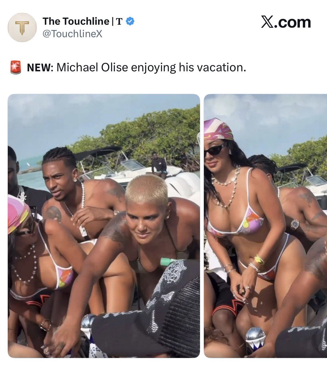 txmwa's tweet photo. This was Olise few days ago. One is enjoying his vacation, the other is spotted as if he’s a fugitive. 

If as a Manchester United fan, you can’t think for yourself ATP. You can’t be saved. https://t.co/McIfF7sgzy