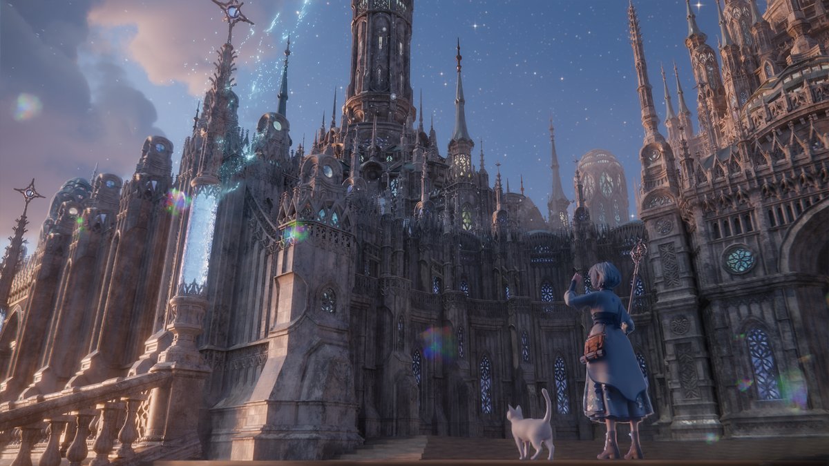 tenca_arts's tweet photo. 空景巡礼 第十八景 │ Blender 3DCG

星が石になり、 石が水面で星に戻る。  
この建物は、その旅路を歩かせてくれます。  
辿り着いたようで、 まだ途中な気がしました。  

#Blender https://t.co/U1DzoT73wJ
