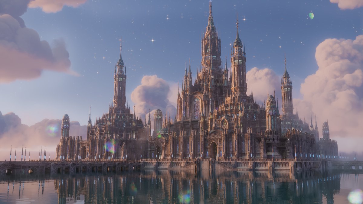 tenca_arts's tweet photo. 空景巡礼 第十八景 │ Blender 3DCG

星が石になり、 石が水面で星に戻る。  
この建物は、その旅路を歩かせてくれます。  
辿り着いたようで、 まだ途中な気がしました。  

#Blender https://t.co/U1DzoT73wJ