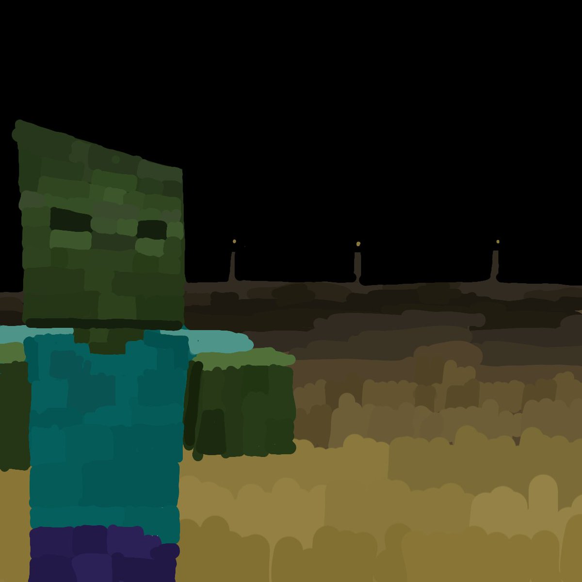 Kommei0's tweet photo. Zombie in the crops https://t.co/nZNM65Itjq