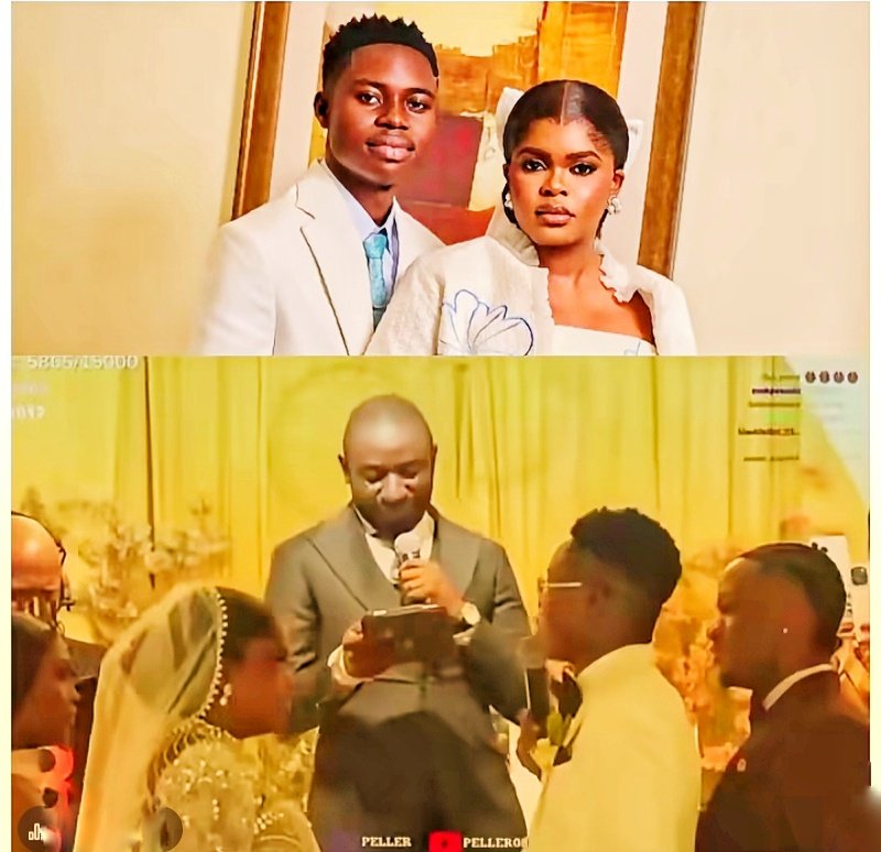 BeInspiredbyTee's tweet photo. Peller almost fumbled his wedding vows after struggling to pronounce the words. 😂😭
He eventually pleaded with the pastor: “Small small, abeg!” 😂
#Peller #Jarvis #JP2026 #WeddingVows #ViralMoment https://t.co/YbnG0U8SUw