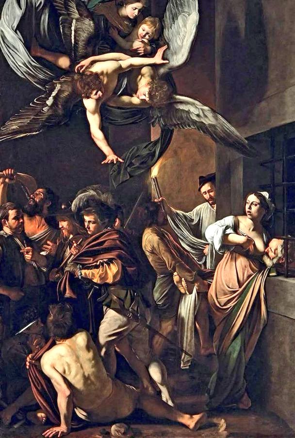 X_ArtGallery's tweet photo. Caravaggio - The Seven Works of Mercy https://t.co/rfhcC8nS4I