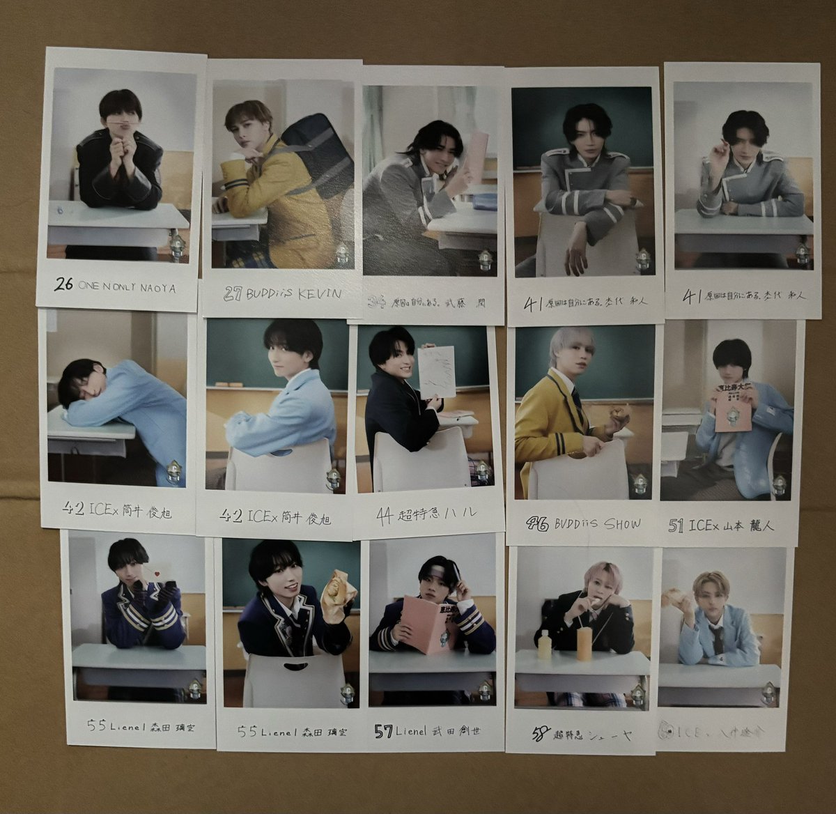 KKK_MM31's tweet photo. EBiDAN THE LIVE 2026 15th Anniversary
エビライ ミニフォト 隣の席セット 交換

【譲】
画像のもの(3枚目詳細)

【求】
HAYATO全方向
塩﨑太智全方向

エビライ全日にて手渡し交換希望 https://t.co/tBfjcI7hSW