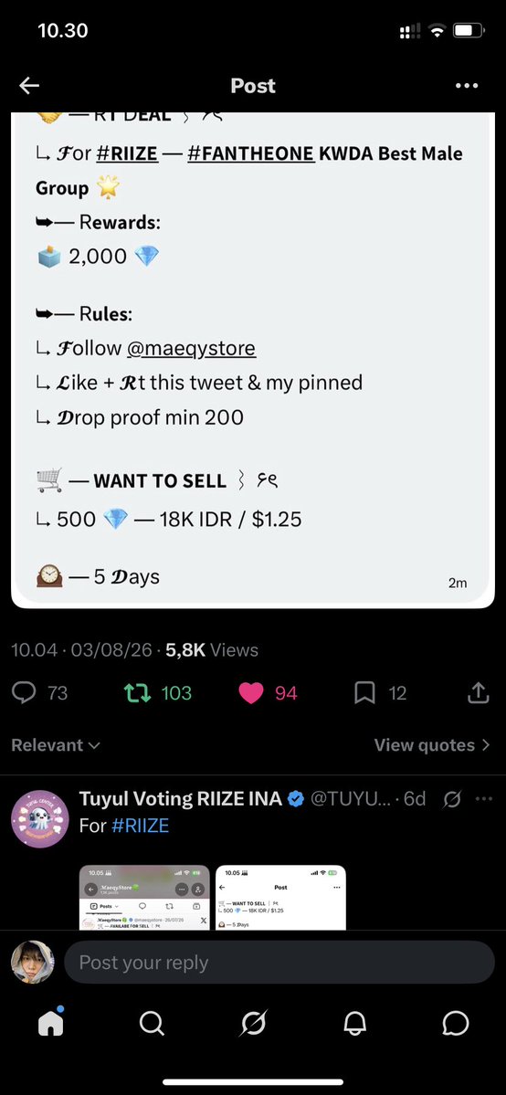 kawanucup's tweet photo. @TUYUL_VTRIIZE @maeqystore For #riize https://t.co/lFqvdOJ8fX