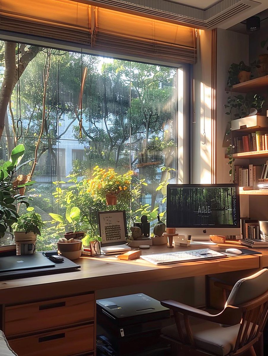 FFacc1's tweet photo. Slow afternoon vibes: got my coffee, finished the 10-min task, and now the window view’s doing all the work. #OfficeMoment， https://t.co/v024rBwiU1