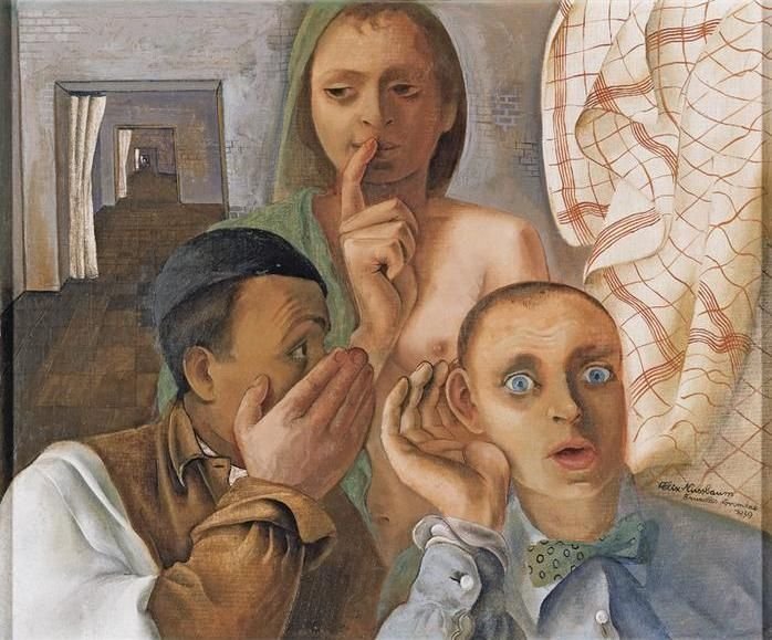 NathanFrancis__'s tweet photo. 🎨 #FelixNussbaum, German-Jewish Surrealist painter, #DOTD 9 August 1944, in the Auschwitz concentration camp. #Art #Painting https://t.co/7ppZdRRIyA