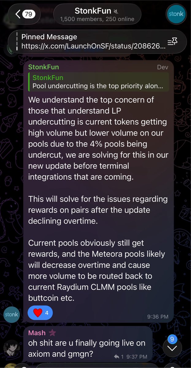 skyrooster303's tweet photo. Some dev alpha from the solana:6GmAFSYs4gk3FDao5FzzySQpPZaWsa4rUJHacpMpUNgx tg tonight.  Dev is locked in. Next week is going to be huge @LaunchOnSF https://t.co/ZHj4shmWbH