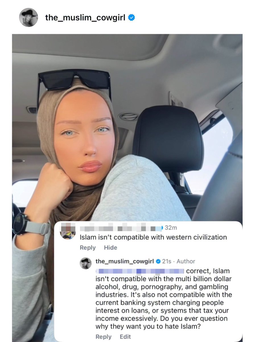 JMNewsNetwork_'s tweet photo. The response of a revert woman towards an Islamophobe. 👀 https://t.co/lnRTYMt0jo