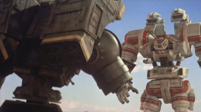 RanesHook's tweet photo. #SciFiSaturday - ROBOT JOX (1990) - In the future, rather than traditional warfare, humans now face each other using the ultimate form of single combat: giant robotic gladiators that fight to the mechanical death! https://t.co/09oVFK806h https://t.co/VZKKwCZYOj