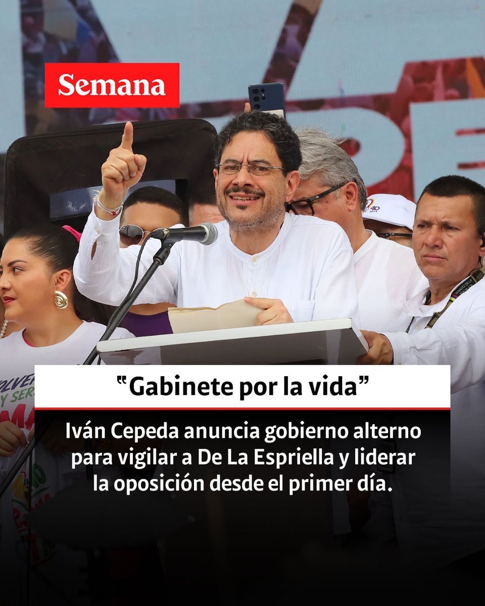 ghitis's tweet photo. Este “gabinete alterno” de Iván Cepeda va a durar lo que se demoren en darse cuenta de que no tienen presupuesto para repartir. https://t.co/2lp5NauoS4