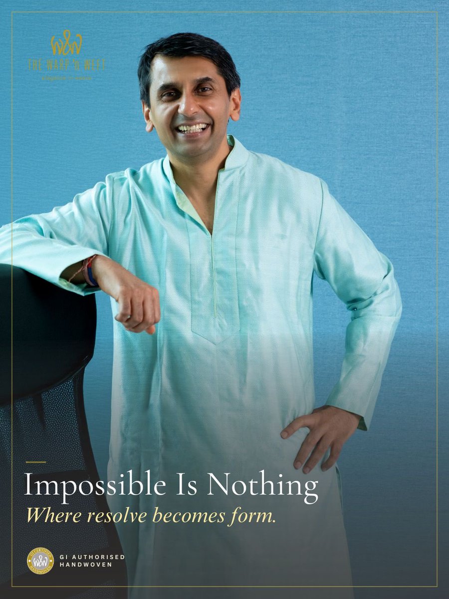 thewarpnweft's tweet photo. “Impossible is nothing” Abhinandan Lodha who sees #indianhandloom with the same discipline, patience, purpose leading to institutional permanence and wears #Banarasi on his sleeve  @SagrikaDinkar @TexMinIndia @dchandlooms01 @narendramodi @myogiadityanath https://t.co/odHlPfaM4h