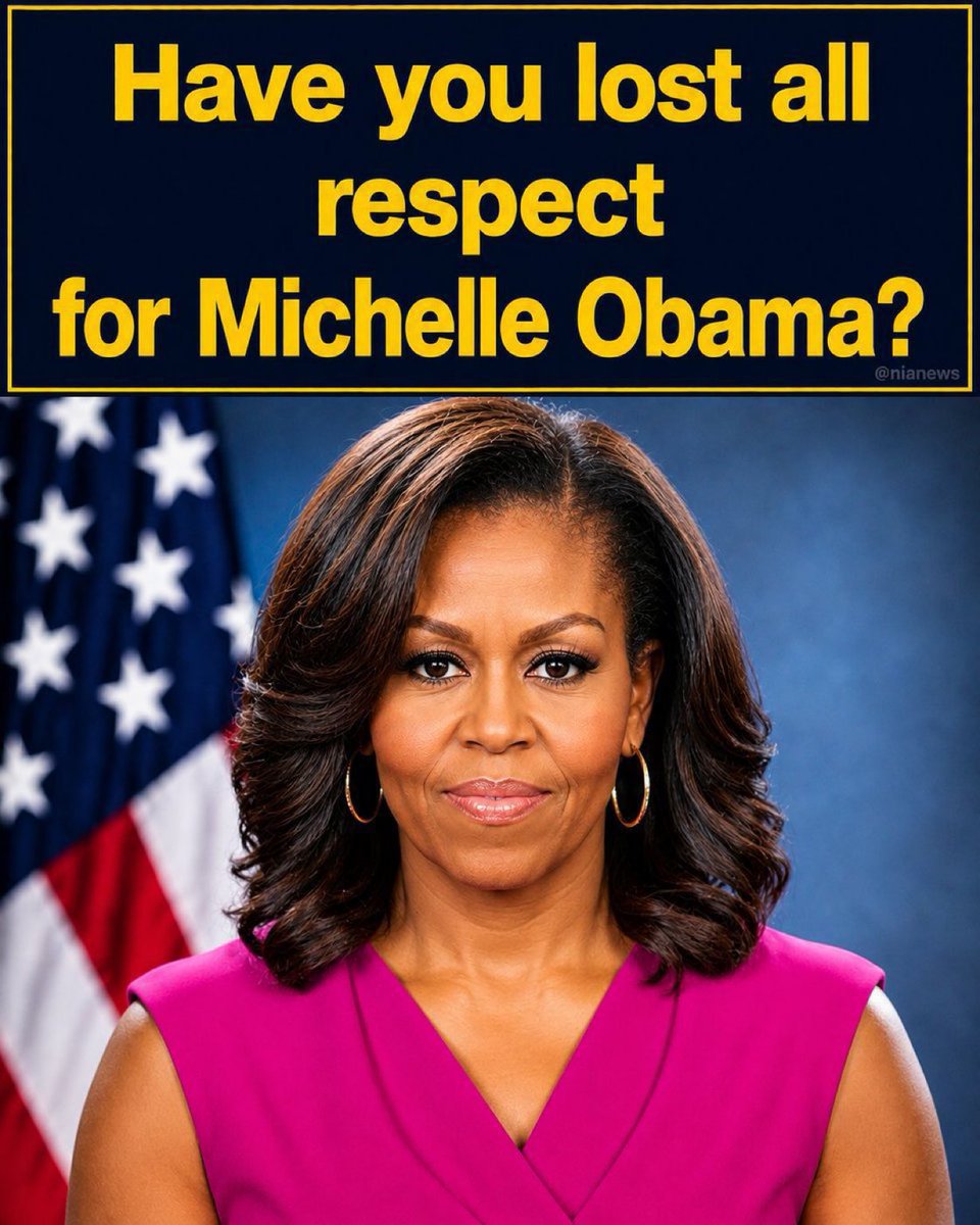 Proudarmyb6's tweet photo. Have you lost all respect for Michelle Obama?
🅰️Yes
🅱️No
Be honest with reasonings! https://t.co/IZCmL8GOQi