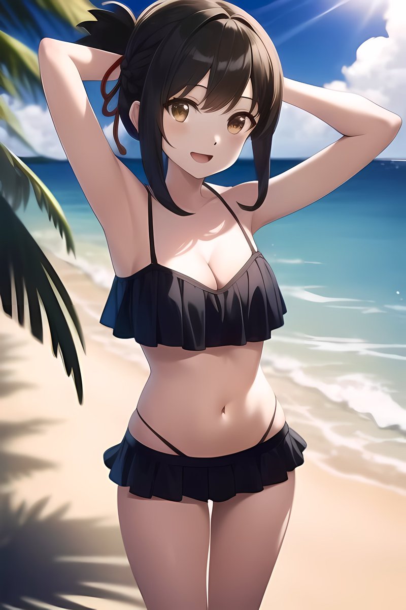 JimmyAIArt's tweet photo. [Your name]
.
Mitsuha spends her summer vacation at Kata Beach, getting ready to snorkel among the coral before heading to Kata Night Market in the evening for grilled lobster and mango sticky rice.
.
#yourname #kiminonawa #miyamizumitsuha #mitsuhamiyamizu #宮水三葉 #君の名は https://t.co/gyOo7JCX6W