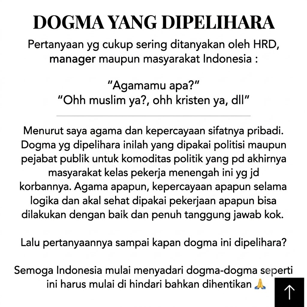 tsanyabyn's tweet photo. Syuliddd memang kalau dogma-dogma ini dipelihara terus https://t.co/Zcq40B4BHR