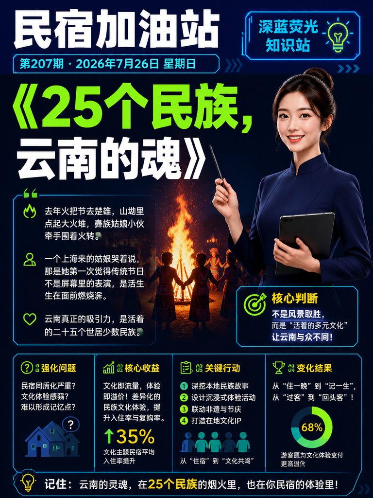 mtbinn's tweet photo. 【25个民族，云南的魂】
云南真正的吸引力，是活着的25个世居少数民族。火把节、泼水节、目瑙纵歌贯穿全年，彝绣、白族扎染、佤族织锦仍在日常生活里传承。

文化不是摆拍道具，是用来相处的邻居。住进本地人经营的院子，坐下来聊两句，才是云南旅行更珍贵的部分。
#云南旅行 #民族文化 https://t.co/SAjCk3RglL