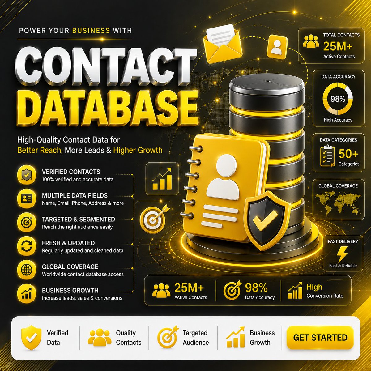 b2cdatabases2's tweet photo. Good marketing is easier when your contact data is organized.

A reliable Contact Database can help businesses manage customer information, plan outreach more efficiently, and keep their sales and marketing efforts on track.

#ContactDatabase #CustomerData #LeadGeneration https://t.co/NsDTOfSCAC