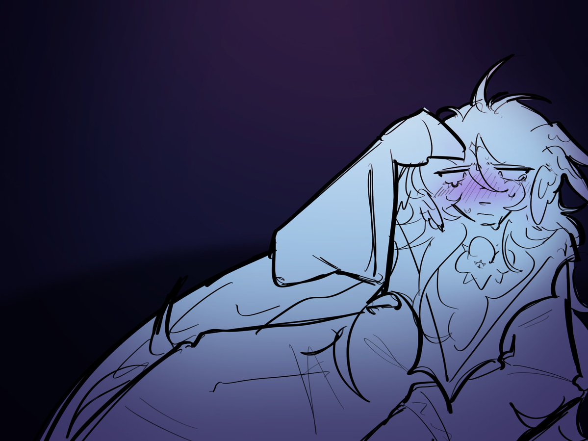 Truthless_crk's tweet photo. Auh-… it’s too hot.. I shouldn’t have taken that. ( ꩜ ᯅ ꩜;)⁭ ⁭

…

ಥ﹏ಥ

..I hate this.. I miss Shadow Milk..

//open int #cookierunkingdom #parodytwt #truthlessrecluse https://t.co/vOWRfkOkjs