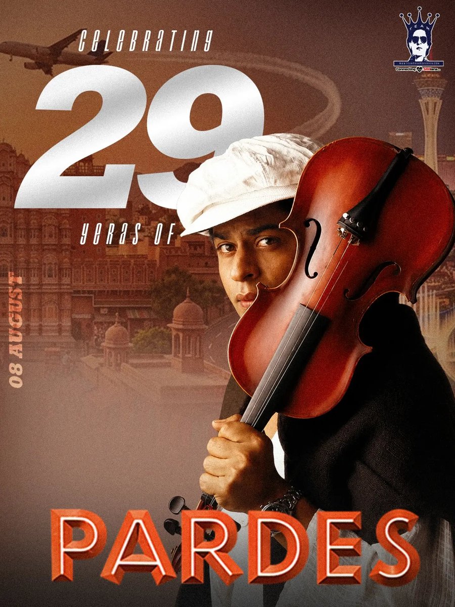 teamsrknzb555's tweet photo. 29 years of Pardes — and Shah Rukh Khan’s magic still feels timeless. ❤️✨ A film, a character, and countless memories that never fade. 🇮🇳🎬

@iamsrk   @teamsrkfc

#29YearsOfPardes #ShahRukhKhan #Pardes #SRK #Bollywood https://t.co/HsEWTxHT8h