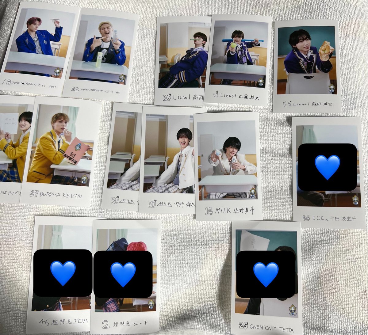 shpsv's tweet photo. EBiDAN THE LIVE 2026 15th Anniversary エビライ グッズ ミニフォト 交換

譲
画像のもの
佐野 曽野 志村 古川 高岡 森田 近藤 
FUMINORI KEVIN

求
NAOYA 後>左 HAYATO 前右 タクヤ 前 桜木 右
原因は自分にある。 誰でも
阿久根 八神 竹野 高桑 近藤 武田 SEIYA 左

都内手渡し.15日会場付近-16時
お心当たりのある方ご連絡お待ちしております🙇‍♀️