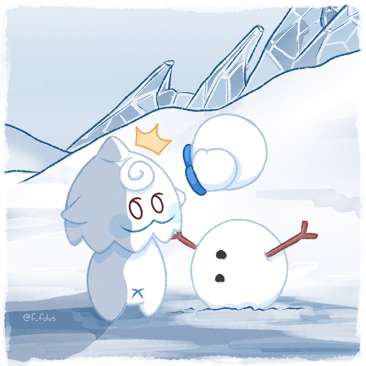 f_folus's tweet photo. We're almost at #snezhnaya 🗣️ 
#genshinimpact #genshinart https://t.co/AAmMdbRIdK