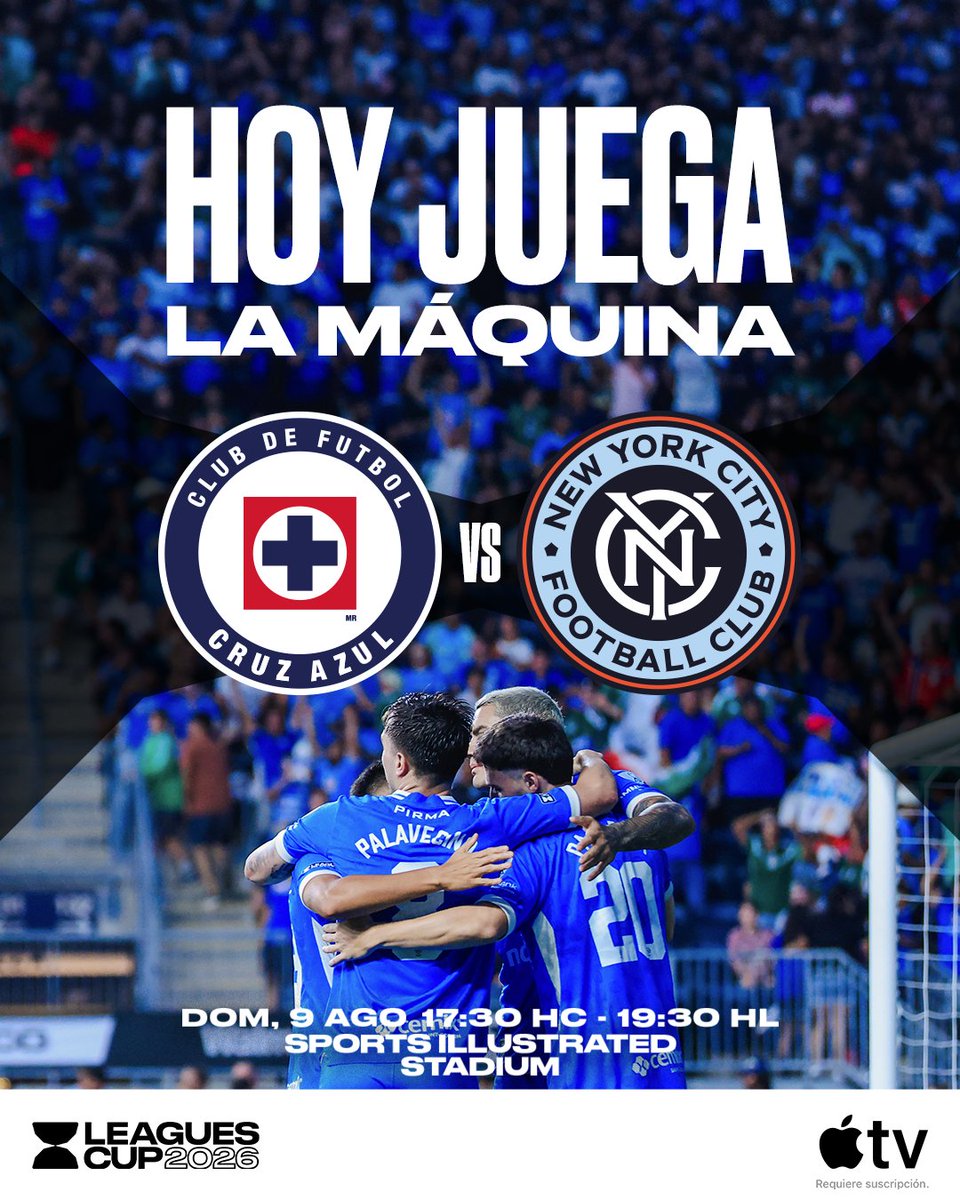 CruzAzul's tweet photo. HOY JUEGA LA MÁQUINA CEMENTERA EN LEAGUES CUP. 🚂

VAMOS POR UNA VICTORIA MÁS. 💙 https://t.co/TFO6JZlfp3