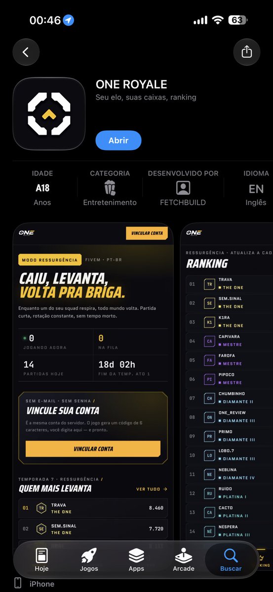 devprimo_'s tweet photo. Vocês estão vendo o primeiro servidor de FiveM q ter um aplicativo na App Store.

Sim, você vai ter tudo na palma da sua mão.

Sim, ninguém teve essa ideia, ou se teve, não foi capaz.

O primeiro a copiar ganha um like. https://t.co/bPjuOERBOT