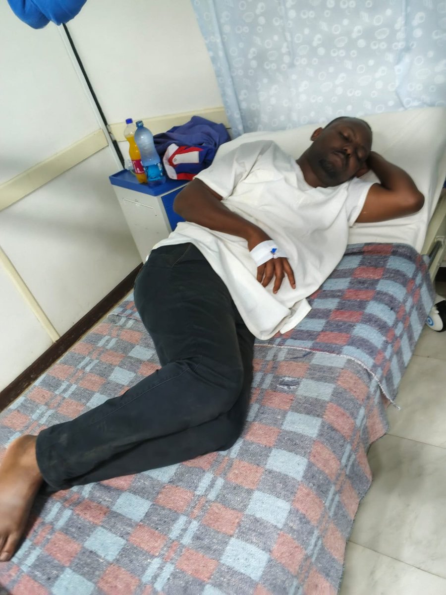 patricksafariR's tweet photo. Yesterday evening I faced an attack from goons associated with Kitui UDA Chairlady MP Rachael Kaki Nyamai and Area MCA Masaku they poured a chemical substance on me in broad day light.
Currently admitted in hospital.

Soon we will protect ourselves from the state sponsored goons. https://t.co/GwFVkrsI5T