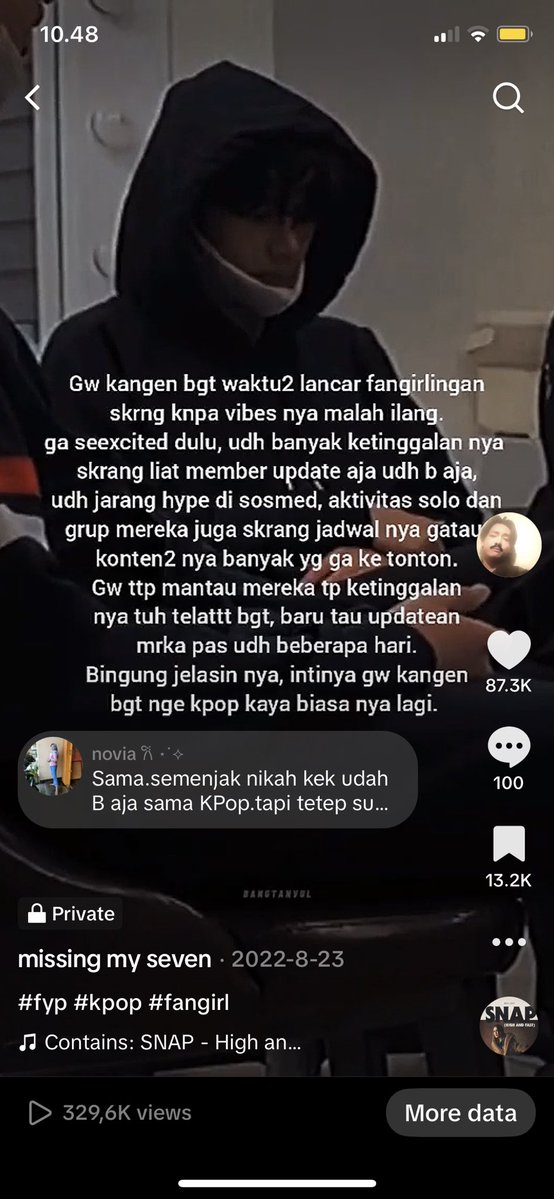 salkthsec's tweet photo. Lagi2 ngalamin fase ini dan aku selalu ngerasa bersalah dan benci diri sendiri. Kejadiannya di bulan yg sama kaya 4 thn lalu dan kembali terulang lg skrng. Idk knpa bisa kaya gitu tp aku berharap ASAP bisa balik lg nge hype bangtan kaya biasanya🥹 https://t.co/rncH5XfEq5