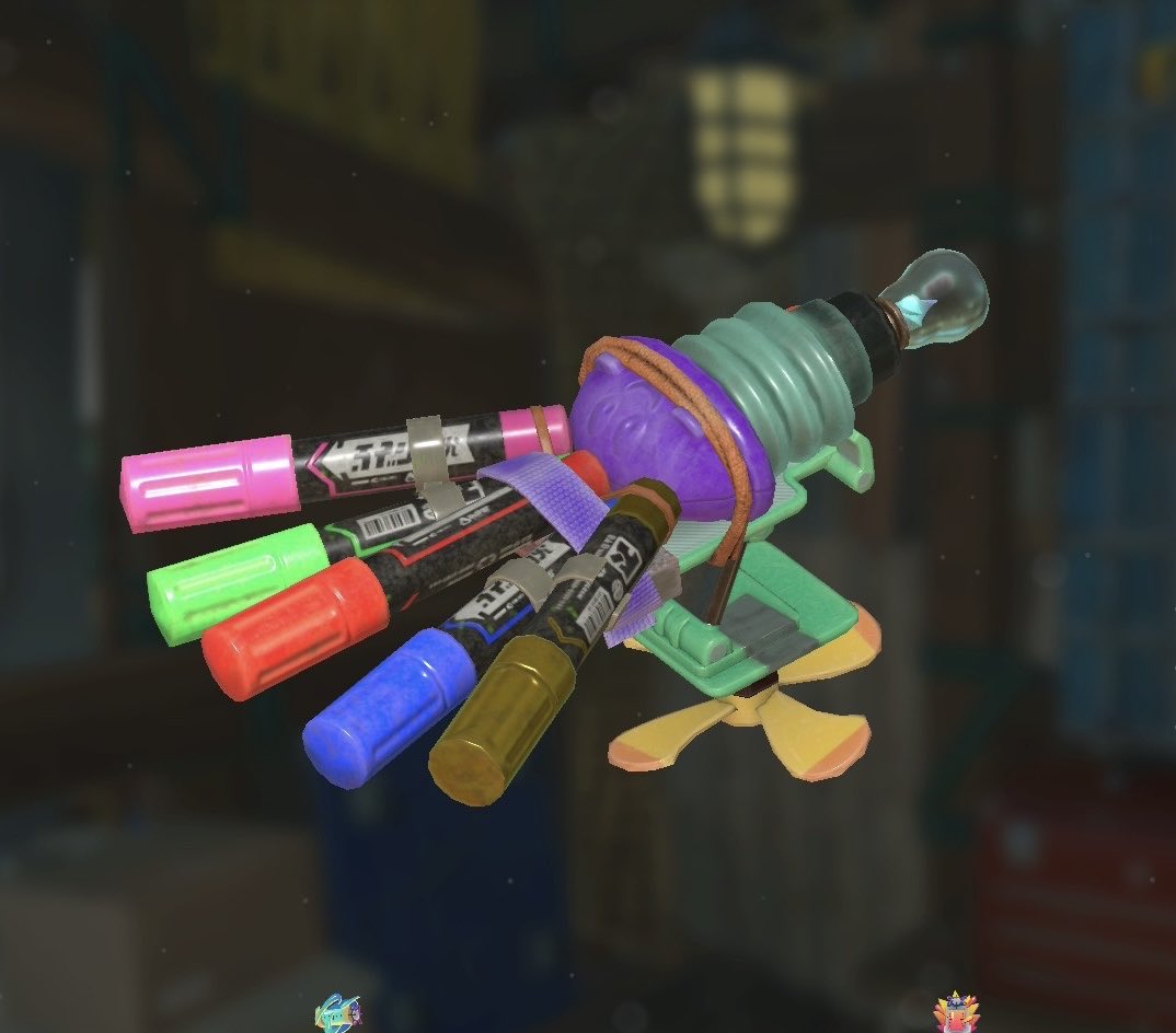 RealThe68722's tweet photo. Really enjoying the Weezer gun in Splatoon Raiders so far https://t.co/C03gpxBUTb