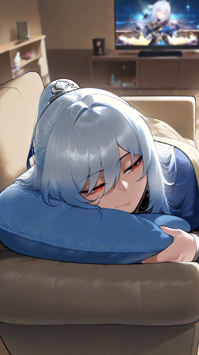 fxtui_HXNGBNGER's tweet photo. Mhh~. So comfy~ yes I might fall off the couch but still it’s comfy~ https://t.co/c1laHtWwW4