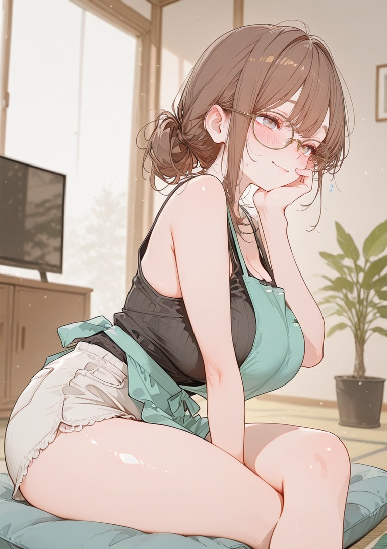 PalaceWaifus's tweet photo. Housewife | Original Character
専業主婦 | オリジナルキャラクター
Artist: 徒然女（つれじょ）

SFW anime-style illustration No nudity, no suggestive intent.

I'm just so lost in thought these days... https://t.co/Thukyc56xW