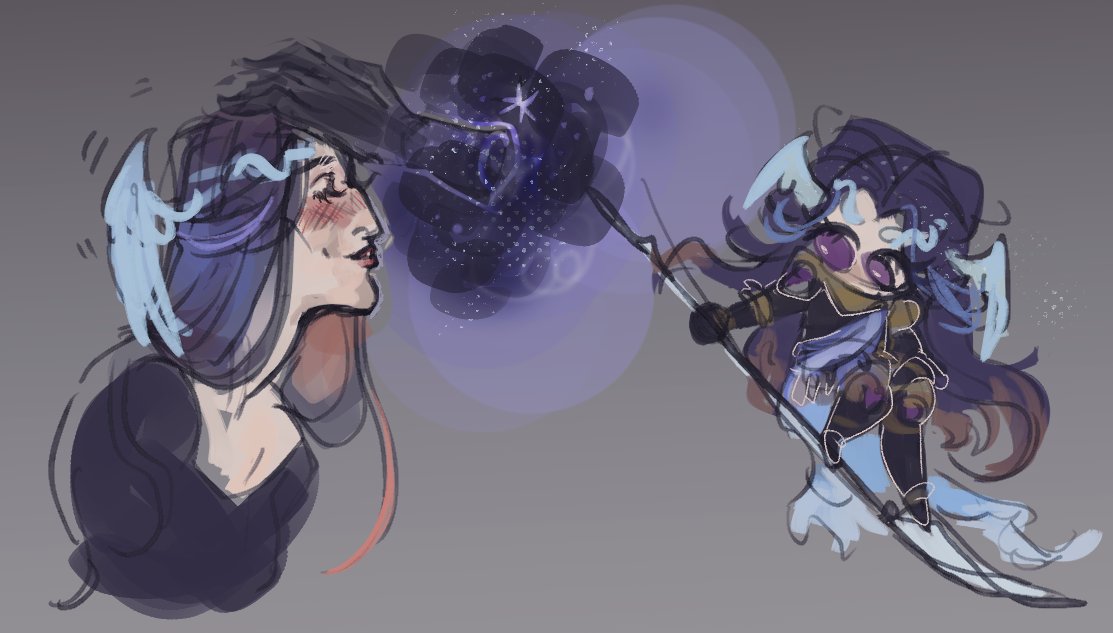 silyfairygarden's tweet photo. nyx champion pearl woke me from a deep sea slumber #pantheonsmp https://t.co/mQH8j4yXLI