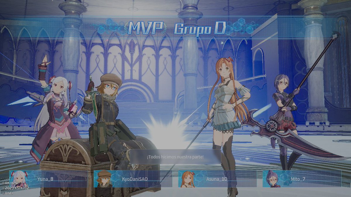 Kyo_Dani1999's tweet photo. The battle against Ex Goleem was very good #SAOFD https://t.co/ac8QzNb96O