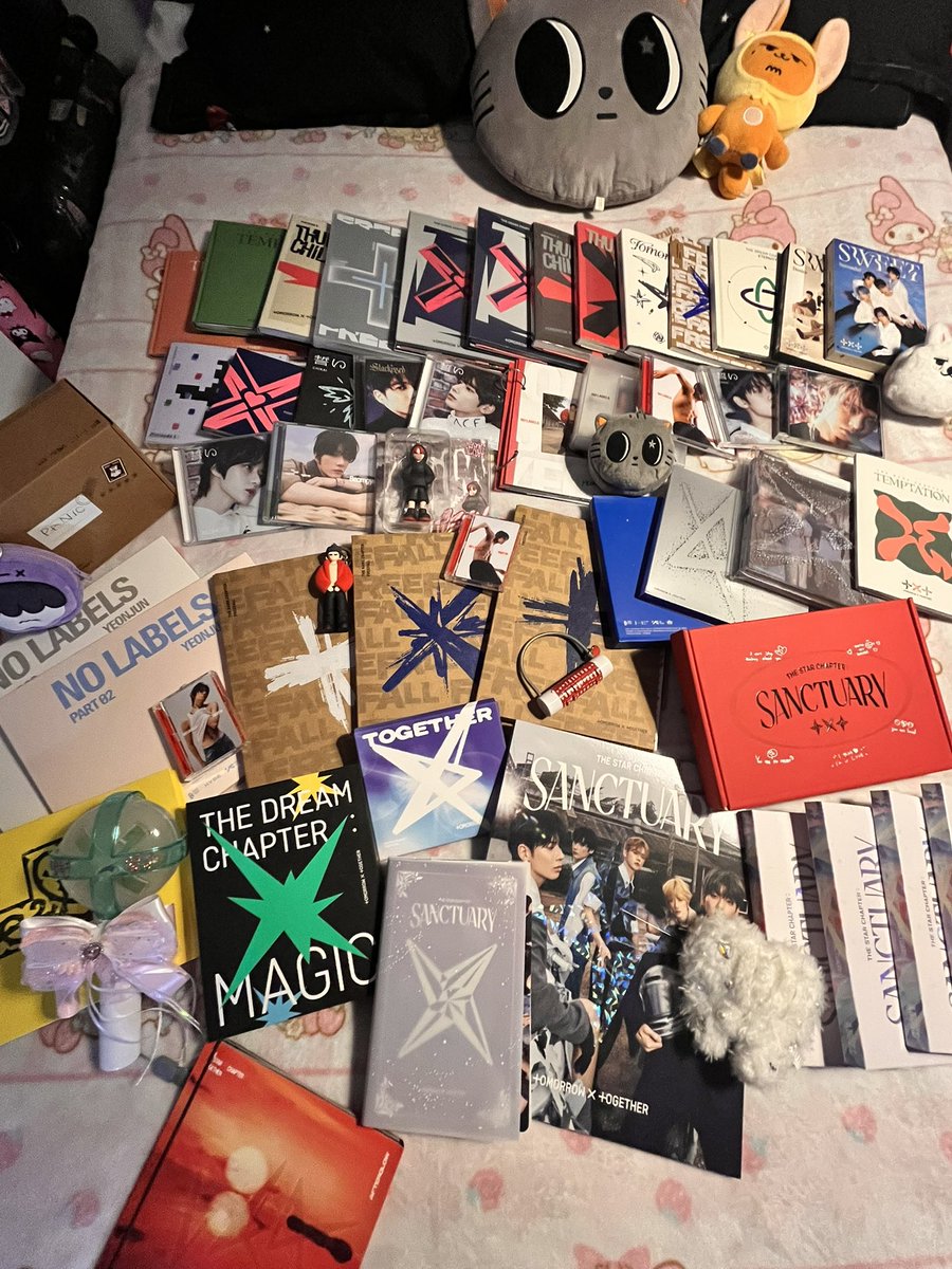 TERRYNAT0R's tweet photo. Cleaning my shelves made me realize that I may be a txt hoarder https://t.co/kPyQiXGKwV