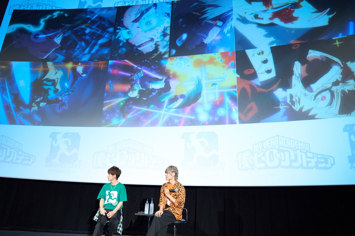 heroaca_anime's tweet photo. ◤　#ヒロアカアニメ10周年
　キャラマッチアップ上映 Vol.2
　　　舞台挨拶 配信開始!!　　  ◢
▶https://t.co/wBqcEnoK4W

　8/1(土) TOHOシネマズ池袋で、
#山下大輝 さん #岡本信彦 さんが
　デクと爆豪について爆語り!!
　　　ぜひご覧ください!!

　　#ヒロアカ #heroaca_a https://t.co/SDrSq3vlBB