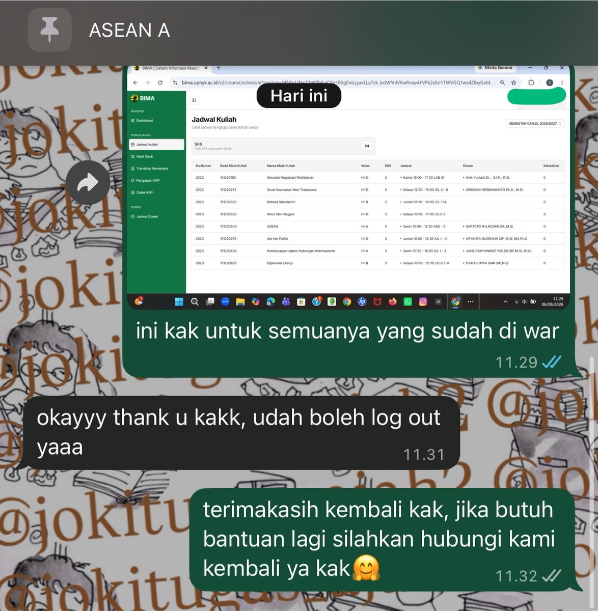 jokitugas_ajah2's tweet photo. Info Joki tugas war krs ugm, upnvyk, ub minggu lalu berhasil semua

Untuk next day masih open war krs yaaa. Joki tugas lain juga open yaa (makalah, skripsi, jurnal, ppt, askep, paper, dll) tugas urgent sd, smp, sma, kuliah dll 
#jokiwar #warkrs #jokitugas #zonauang #infojoki https://t.co/RJkm8VWOSH
