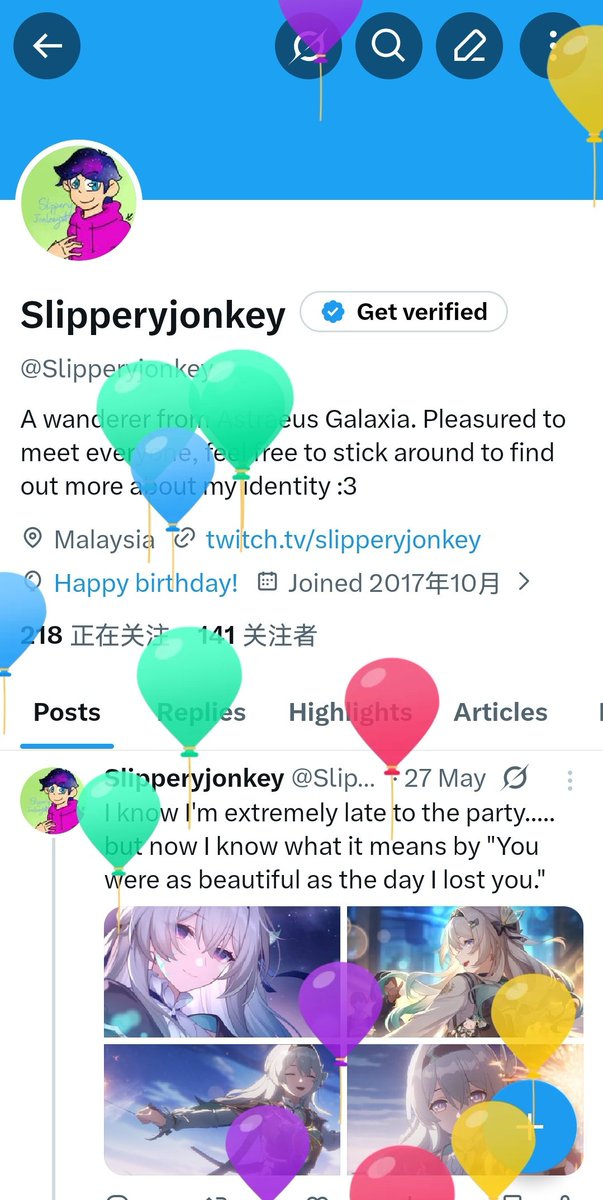 Slipperyjonkey's tweet photo. What better things to do on your birthday than to endorse yourself in amazing yuri content > < https://t.co/wBFFrt6cjY