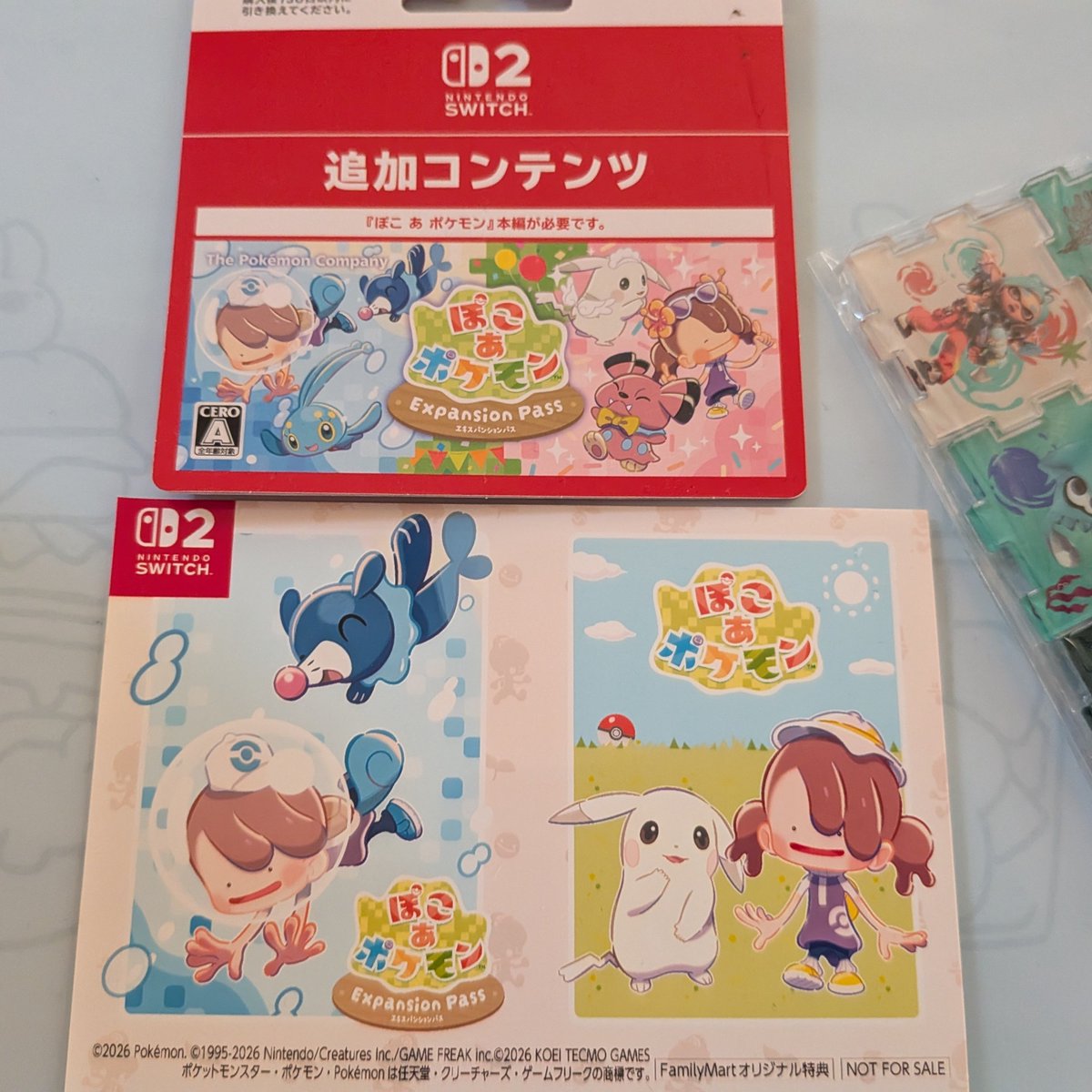 UwanchanU's tweet photo. ぽこあポケモン エキスパンションパスをファミマで購入🐕ファミマ特典の オリジナルブロマイドもゲットだぜ✨ https://t.co/q4KLIVEVs8