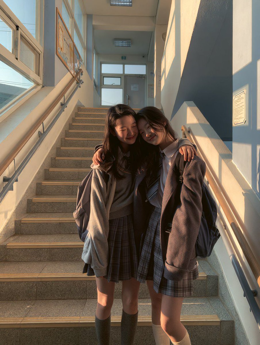 Authentisches Porträt an einer koreanischen Schule