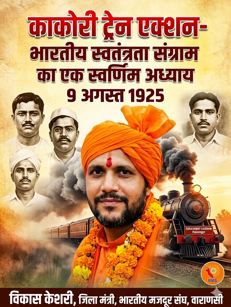 Vikash_BR's tweet photo. काकोरी ट्रेन एक्शन - भारतीय स्वतंत्रता संग्राम का एक स्वर्णिम अध्याय 
काकोरी कांड में शामिल हमारे सभी क्रांतिकारी वीर सपूतों को कोटि-कोटि नमन और वंदन। आप सभी ना होते तो शायद हम सभी आज भी गुलाम होते।
#काकोरी @rajnathsingh https://t.co/H0DWbaIiME