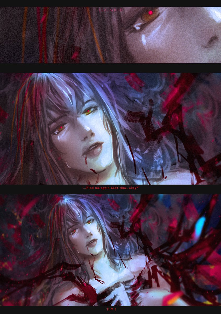 llaimrid's tweet photo. "For each life you live, you will leave it as how you were born, through blood and pain. The memories will never remain but your blood will be etched to remember. That is the price of Existence." https://t.co/qZ9YEI2TFo
